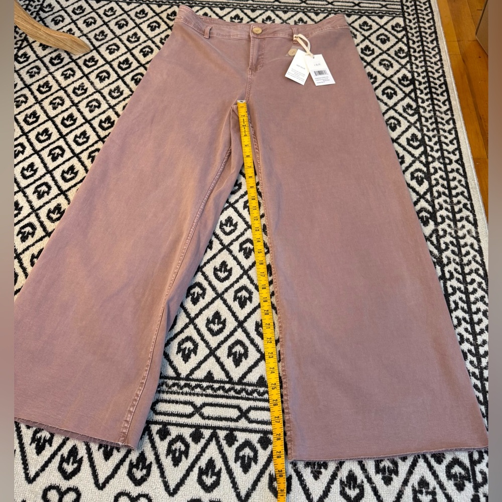 CHARLIE B Mauve Wide-Leg Jeans - Picture 4 of 5